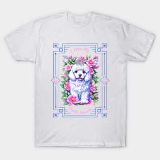 I Love My Poodle Princess T-Shirt